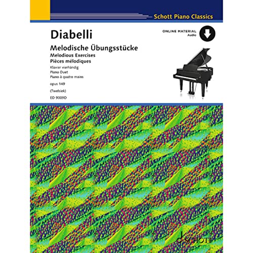 Beispielbild fr Melodious Exercises - in the 5-Note Range - Piano (4 hands) - Sheet Music - Schott Music (ED 9009D) (Schott Piano Classics) zum Verkauf von Monster Bookshop