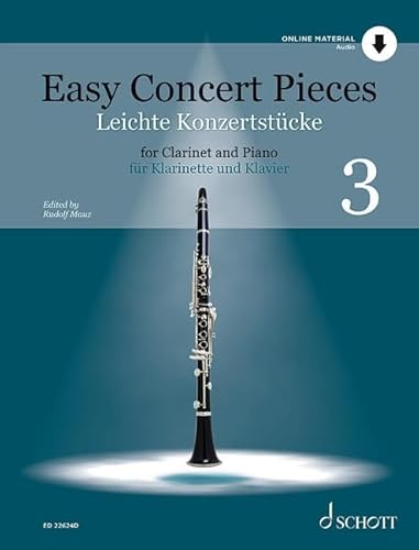 Beispielbild fr Easy Concert Pieces: 14 Pieces from 4 Centuries. Vol. 3. clarinet and piano. zum Verkauf von Monster Bookshop
