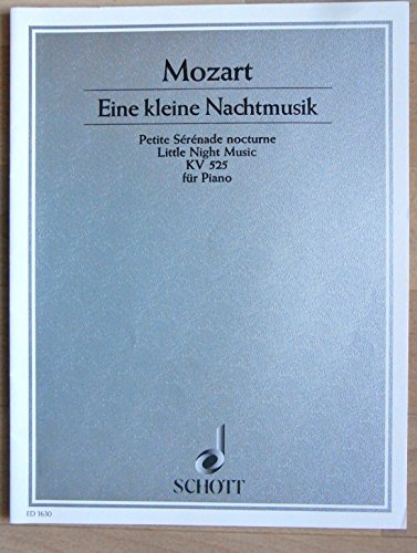 Beispielbild fr Eine kleine Nachtmusik: Serenade. KV 525. Klavier. (Schott Piano Classics) zum Verkauf von medimops