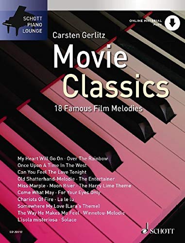 Beispielbild fr Movie Classics 1: 18 bekannte Filmmelodien. Klavier. Ausgabe mit CD. (Schott Piano Lounge) zum Verkauf von medimops