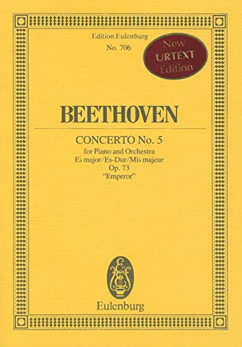 Beispielbild fr Piano Concerto No. 5, Op. 73 in E-Flat Major: Study Score zum Verkauf von Ergodebooks
