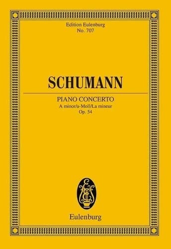 Beispielbild fr Concerto in A Minor Op. 54 Piano and Orchestra Study Score (Edition Eulenburg)Ernst zum Verkauf von Snow Crane Media