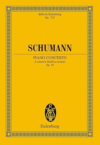 Stock image for Concerto in A Minor Op. 54 Piano and Orchestra Study Score (Edition Eulenburg)Ernst for sale by Snow Crane Media