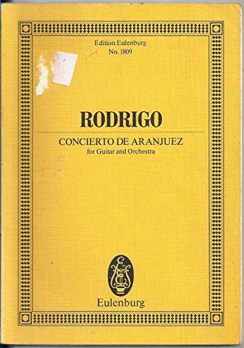 9783795762421: Concierto De Aranjuez Guitar And Orchestra Study Score