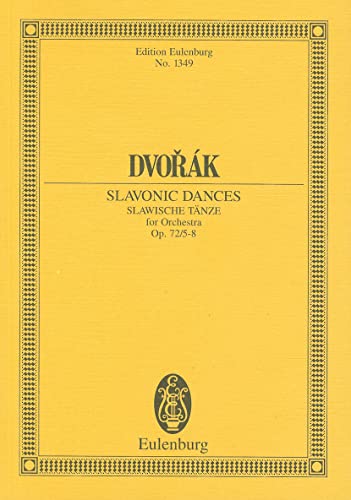 Imagen de archivo de Dvorak: Slavonic Dances/Slawische Tanze for Orchestra, Op. 72/5-8 (Paperback) a la venta por CitiRetail