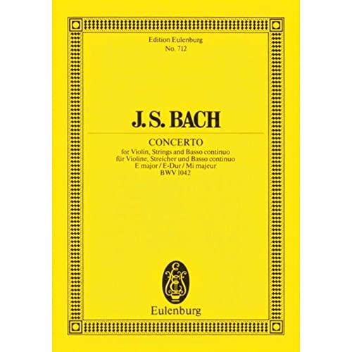 9783795762537: Violin Concerto No. 2, BWV 1042: in E Major