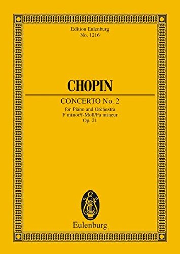 Beispielbild fr Piano Concerto No. 2 in F Minor, Op. 21 (Edition Eulenburg) zum Verkauf von Goodwill Books