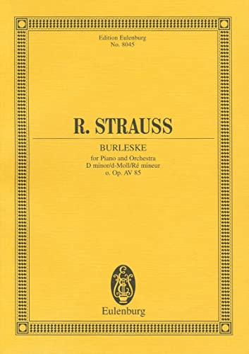 Burleske in D minor, Op. AV85: for Piano and Orchestra (9783795763220) by [???]