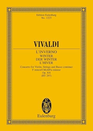 Stock image for L'Inferno. Winter. Der Winter. L'Hiver. Concerto for Violin, Strings and Basso continuo. F minor/ f-moll/ fa mineur. Op. 8/4. (RV 297) for sale by Ingrid Wiemer