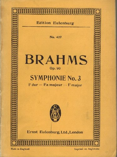 Symphony 3 Op. 90 F Maj. (Edition Eulenburg)