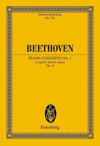 9783795766863: Concerto No. 1 Ut majeur: op. 15. piano and orchestra. Partition d'tude.: 724 (Edition Eulenburg)