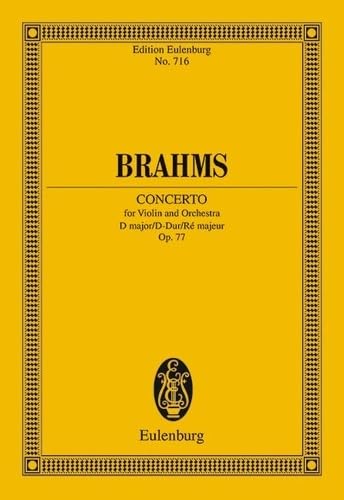 Beispielbild fr Violin Concerto in D Major, Op. 77 zum Verkauf von Revaluation Books