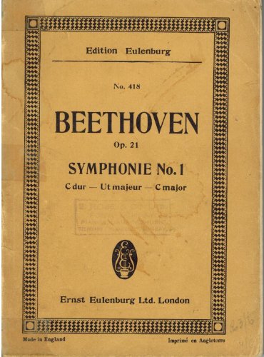 Imagen de archivo de Sinfonie Nr. 1 C-Dur : Op. 21. Orchester a la venta por Better World Books