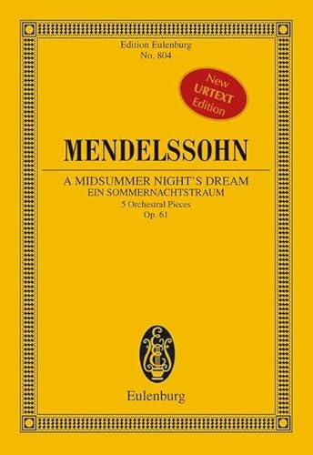 A Midsummer Night's Dream, Op. 61: Five Orchestral Pieces - Nos. 1, 5, 7, 9, 11 (9783795771386) by [???]