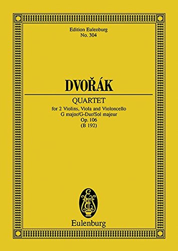 Imagen de archivo de Dvorak: Quartet: For 2 Violins, Viola and Violoncello (Paperback) a la venta por AussieBookSeller