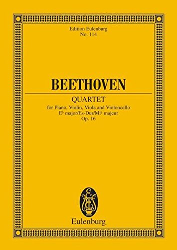 Quartetto Op. 16 Mi B (Altmann) Poche (Edition Eulenburg) - Ludwig Van Beethoven