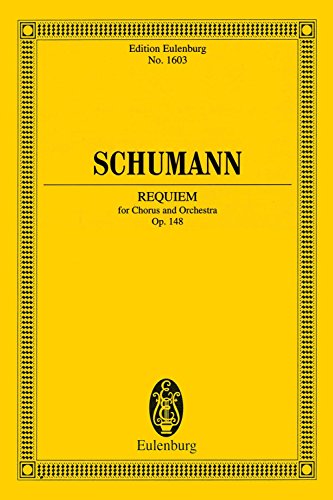 Imagen de archivo de REQUIEM FOR CHORUS AND ORCHESTRA OP. 148 STUDY SCORE Format: Paperback a la venta por INDOO