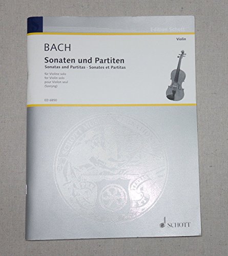 9783795795047: Bach: Sonatas and Partitas for Violin solo / Sonaten und Partiten fr Violine solo / Sonates et Partitas pour Violon seul (ED 6850) (English, German and French Edition)