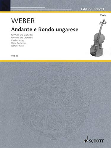9783795795597: Andante and Rondo ungarese: viola and orchestra. Rduction pour piano avec partie soliste.