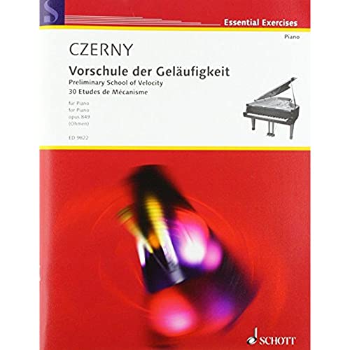 9783795795832: Preliminary school of velocity op. 849 piano