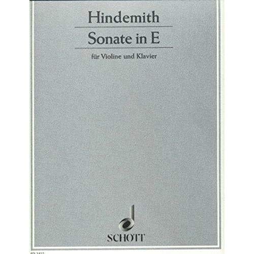 Hindemith: Violin Sonata in E Major (9783795796518) by [???]