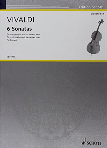 9783795796907: 6 Sonatas: For Violoncello and Basso Continuo