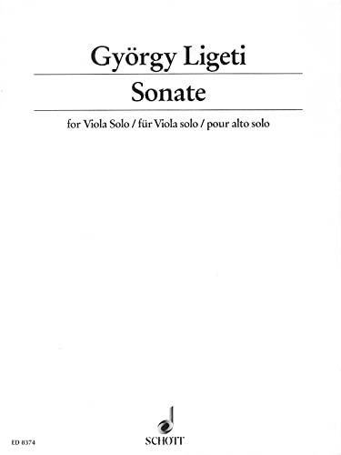 9783795797409: Sonate (1991-1994): for viola solo. viola.