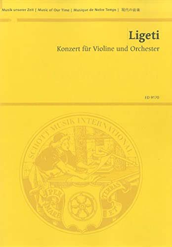 9783795797492: Konzert fur Violine und Orchester / Concerto for Violin and Orchestra: Study Score: fr Violine und Orchester. Violine und Orchester. Studienpartitur.