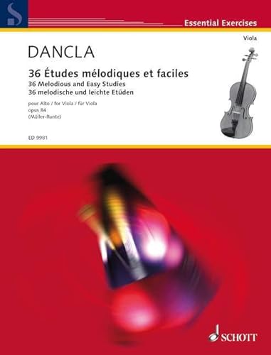 9783795797928: 36 Etudes mlodiques et faciles, Op.84 : Viola solo / alto solo