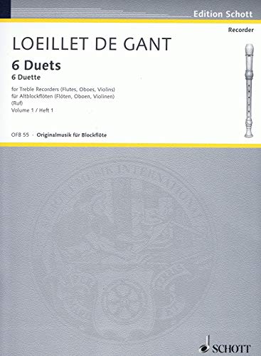 9783795798529: 6 Duets: 2 treble recorders (flutes, oboes, violins). Partition d'excution.