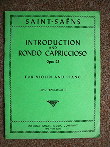 9783795798642: Introduction et Rondo capriccioso: op. 28. violin and piano.