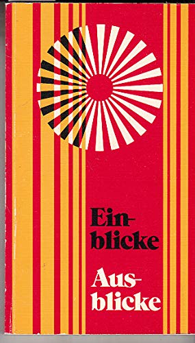 Imagen de archivo de Einblicke - Ausblicke. Biblische Texte, Gebete und Betrachtungen a la venta por medimops