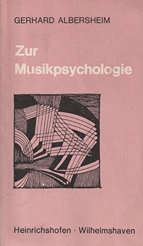 Imagen de archivo de Zur Musikpsychologie a la venta por medimops