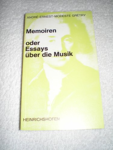 Beispielbild fr Memoiren oder Essays ber die Musik zum Verkauf von medimops