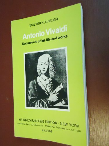 9783795903381: Antonio Vivaldi: Documents of His Life and Works