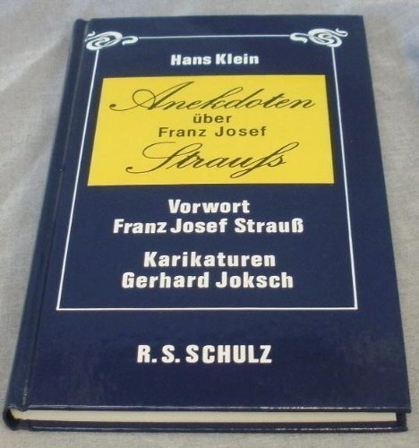 Anekdoten über Franz Josef Strauß - guter Zustand incl. Schutzumschlag