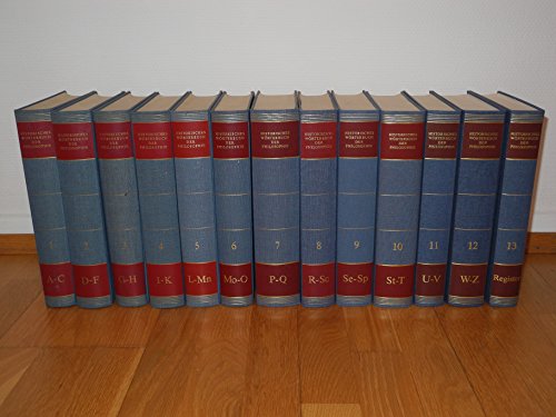 Beispielbild fr Historisches Wrterbuch der Philosophie Bnde 1-12 ( von 13 ) zum Verkauf von Antiquariat  Udo Schwrer