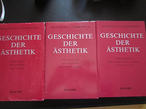 Geschichte der Ästhetik. Dt. von A. Loepfe. 3 Bde. (=Alles). - Tatarkiewicz, Wladyslaw.