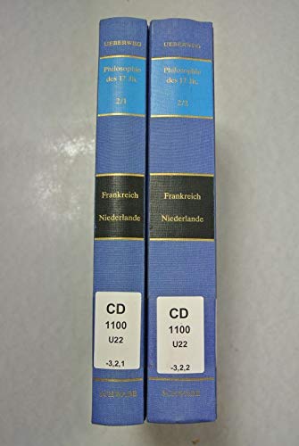 9783796509346: Die Philosophie Des 17. Jahrhunderts: Frankreich Und Die Niederlande