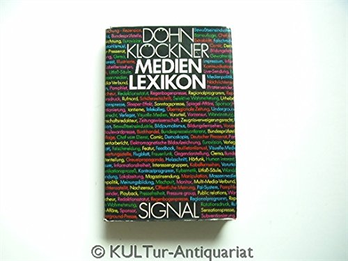 Beispielbild fr Medienlexikon: Kommunikation in Gesellschaft Und Staat zum Verkauf von Bernhard Kiewel Rare Books