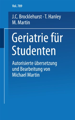 Beispielbild fr Geriatrie fr Studenten. (Universitatstaschenba1/4cher) zum Verkauf von medimops