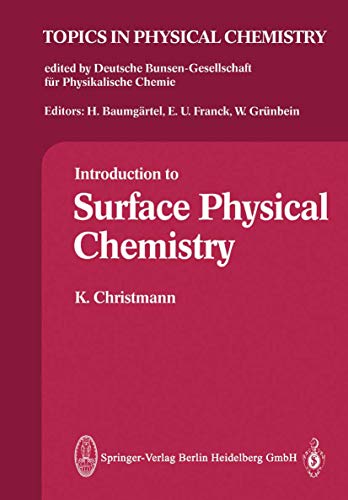 9783798508583: Introduction to Surface Physical Chemistry (Topics in Physical Chemistry, 1)