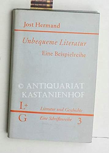 Beispielbild fr Unbequeme Literatur. Eine Beispielreihe. zum Verkauf von Better World Books