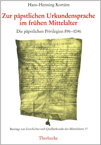 9783799557177: Zur papstlichen Urkundensprache im fruhen Mittelalter
