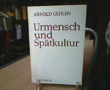 Beispielbild fr Urmensch und Sptkultur. Philosophische Ergebnisse und Aussagen. zum Verkauf von medimops