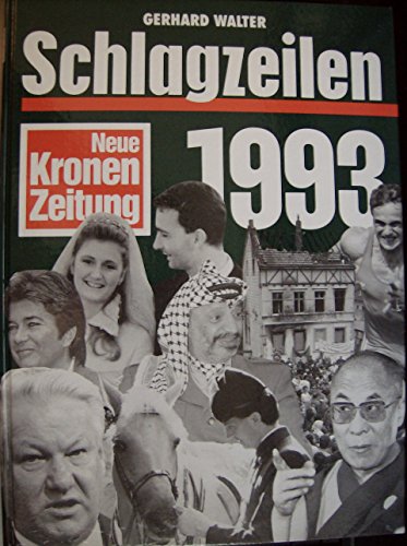 9783800034826: Schlagzeilen 1993 - Walter, Gerhard