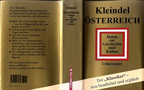 Imagen de archivo de sterreich - Daten zur Geschichte und Kultur a la venta por Versandhandel K. Gromer