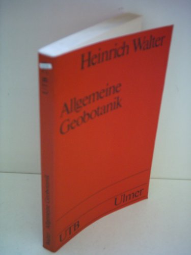 Beispielbild fr Allgemeine Geobotanik: Eine Kurze Einfuhrung zum Verkauf von Versandantiquariat Felix Mcke