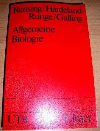 Beispielbild fr Allgemeine Biologie : e. Einf. fr Biologen u. Mediziner. zum Verkauf von Versandantiquariat Felix Mcke