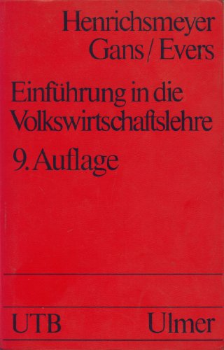 Stock image for Einführung in die Volkswirtschaftslehre. for sale by WorldofBooks